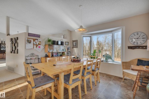 Dining area with lofted ceiling - A49375 Rr 243, Rural Leduc County, AB 