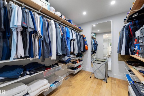 Primary bedroom walk in closet. - 7814 142 Street, Edmonton, AB 