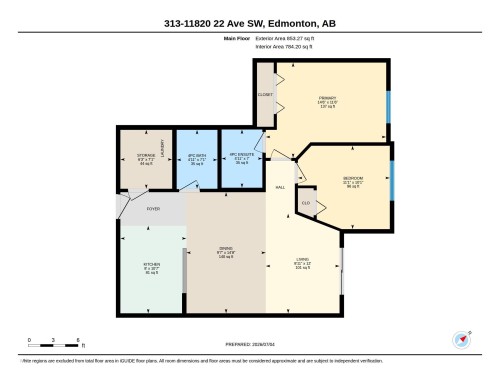 Floor plan - 313 11820 22 Avenue, Edmonton, AB 