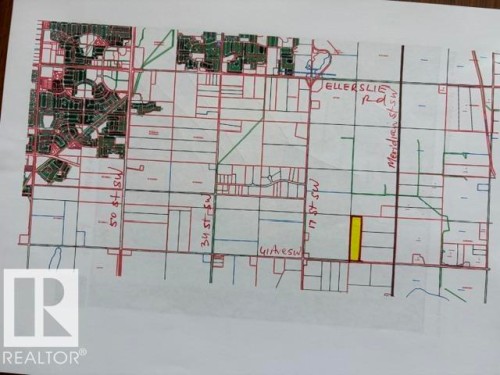 Property Map. Illustrating the location and boundaries of the property within a larger area - 860 41 Avenue, Edmonton, AB 