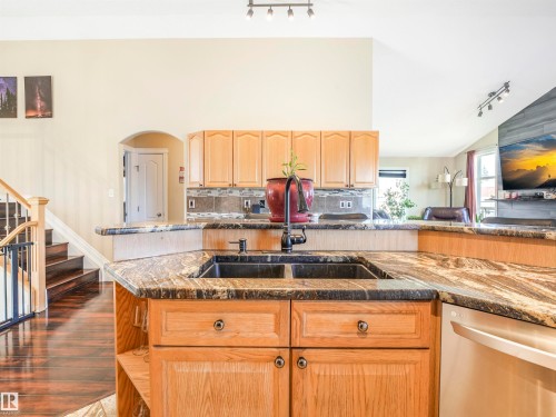 4832 157 Avenue, Edmonton, AB - Indoor Photo Showing Kitchen With Double Sink