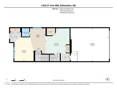Floor plan - 1419 27 Av, Edmonton, AB 