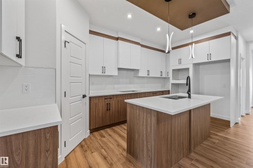 62 Juniper Wynd, Fort Saskatchewan, AB - Indoor Photo Showing Kitchen With Double Sink