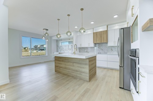 6 Sorel Avenue, Beaumont, AB - Indoor Photo Showing Kitchen With Upgraded Kitchen