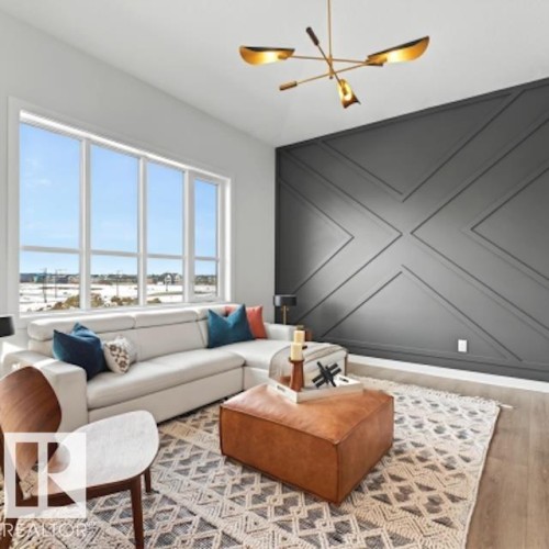 6 Sorel Avenue, Beaumont, AB - Indoor Photo Showing Living Room