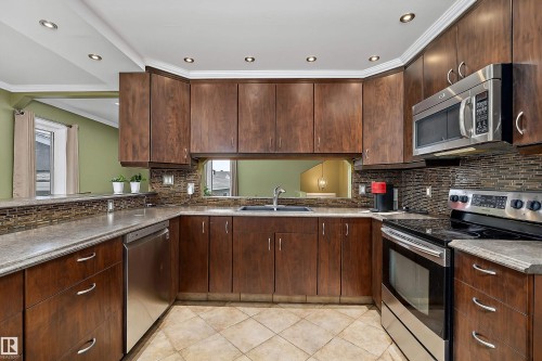 5609 58 Street, Beaumont, AB - Indoor Photo Showing Kitchen With Double Sink