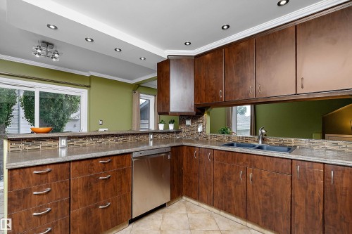 5609 58 Street, Beaumont, AB - Indoor Photo Showing Kitchen With Double Sink