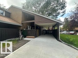 Concrete driveway leading to a covered carport, offering sheltered parking - 