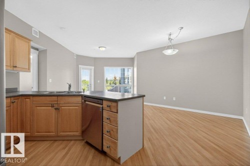 360 2750 55 Street, Edmonton, AB - Indoor Photo Showing Kitchen With Double Sink