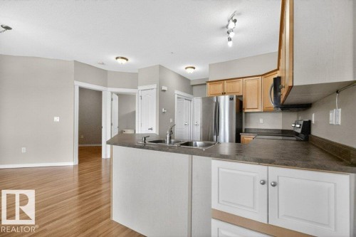 360 2750 55 Street, Edmonton, AB - Indoor Photo Showing Kitchen With Double Sink