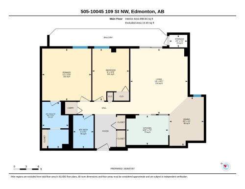 Floor plan - 505 10145 109 Street, Edmonton, AB 