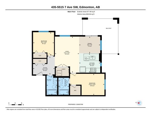 Floor plan - 435 5515 7 Avenue, Edmonton, AB 