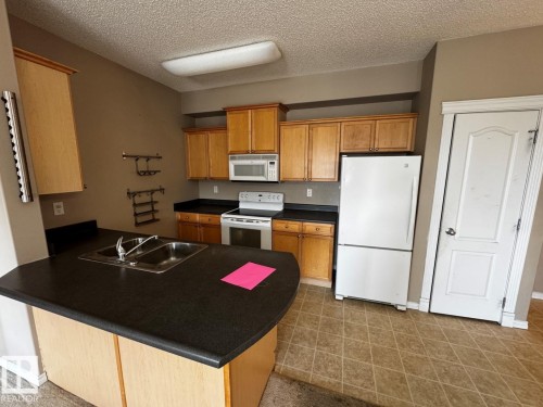 300 16715 100 Avenue, Edmonton, AB - Indoor Photo Showing Kitchen With Double Sink