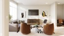 Light wood-finish flooring complements a neutral color palette - 1729 Crossbill Loop N, Edmonton, AB 