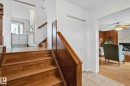 Hardwood staircase with polished wood handrails - 10715 33 Avenue, Edmonton, AB 