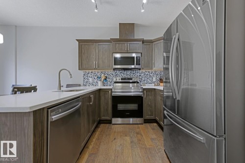 3302 66 Street, Beaumont, AB - Indoor Photo Showing Kitchen With Upgraded Kitchen