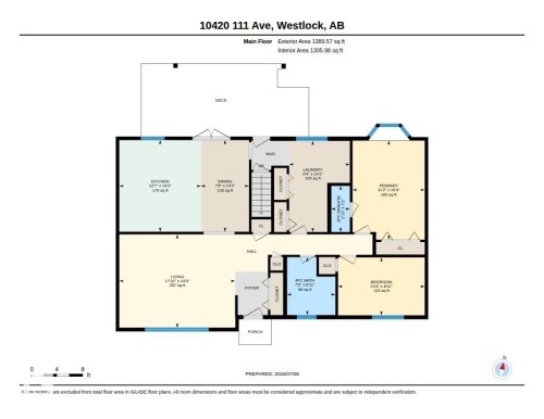 Floor plan - 10420 111 Avenue, Westlock, AB 