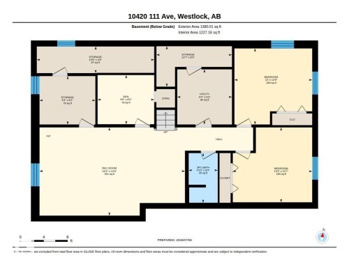Floor plan - 10420 111 Avenue, Westlock, AB 