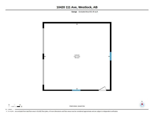 Floor plan - 10420 111 Avenue, Westlock, AB 