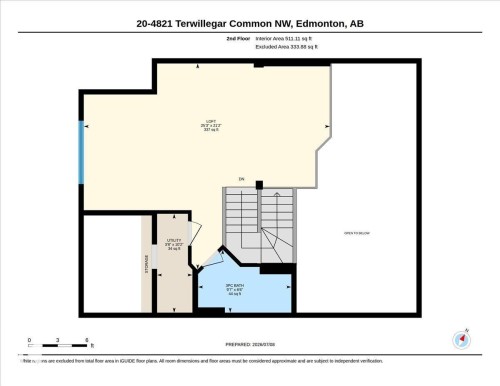 Floor plan - 20 4821 Terwillegar Common, Edmonton, AB 