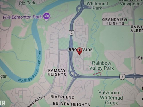 Location Map. Indicating the geographic placement of the property within its municipal context - 5012 143 Street, Edmonton, AB 