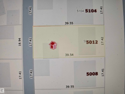 Plat Map. Illustrating property boundaries and parcel identification for the property - 5012 143 Street, Edmonton, AB 