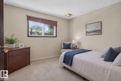 Carpeted room featuring a window with a dark frame, neutral wall paint, and a textured ceiling - 