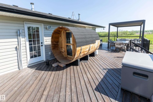 90 22111 Twp Rd 510, Rural Leduc County, AB - Outdoor With Deck Patio Veranda With Exterior