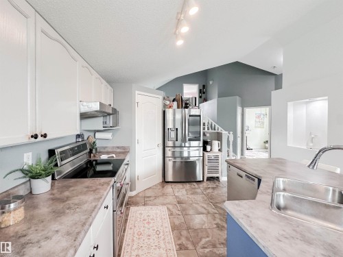 73 Newmarket Way, St. Albert, AB - Indoor Photo Showing Kitchen With Double Sink With Upgraded Kitchen