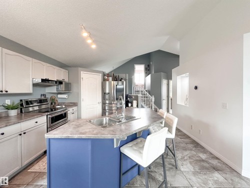 73 Newmarket Way, St. Albert, AB - Indoor Photo Showing Kitchen With Double Sink