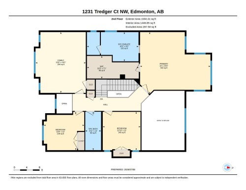 Floor plan - 1231 Tredger Crest, Edmonton, AB 