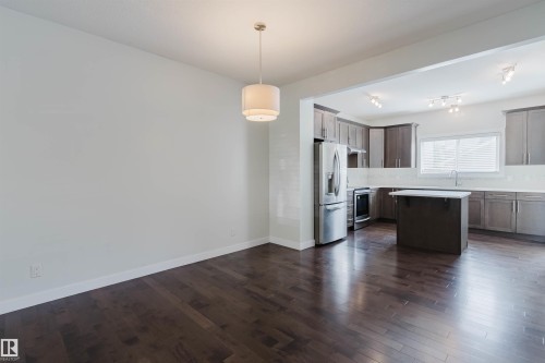 4315 Prowse Link Link, Edmonton, AB - Indoor Photo Showing Kitchen With Stainless Steel Kitchen With Upgraded Kitchen