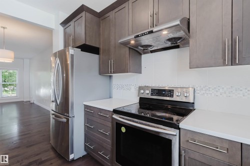 4315 Prowse Link Link, Edmonton, AB - Indoor Photo Showing Kitchen With Stainless Steel Kitchen