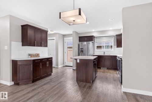 5828 65 Street, Beaumont, AB - Indoor Photo Showing Kitchen With Upgraded Kitchen
