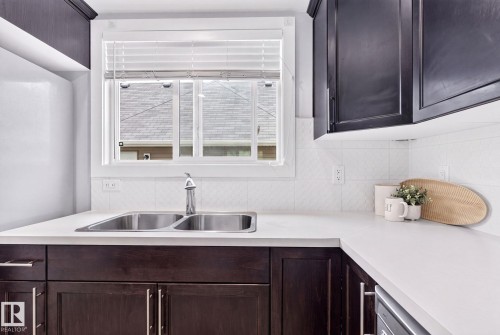 5828 65 Street, Beaumont, AB - Indoor Photo Showing Kitchen With Double Sink