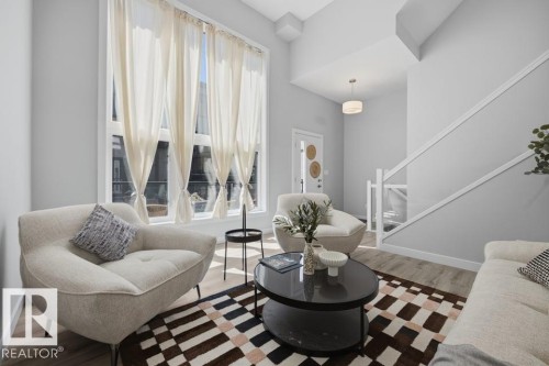 #64 50 Ebony Bv, Sherwood Park, AB - Indoor Photo Showing Living Room