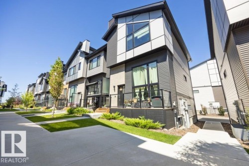 #64 50 Ebony Bv, Sherwood Park, AB - Outdoor With Deck Patio Veranda With Facade