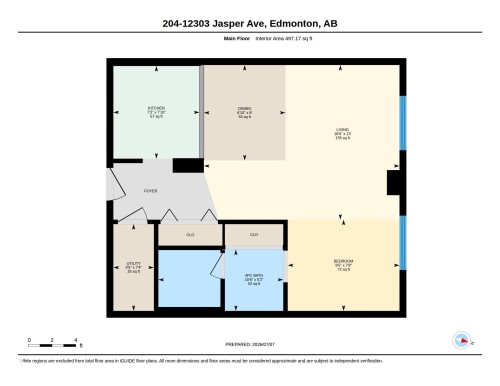 Floor plan - 204 12303 Jasper Avenue, Edmonton, AB 