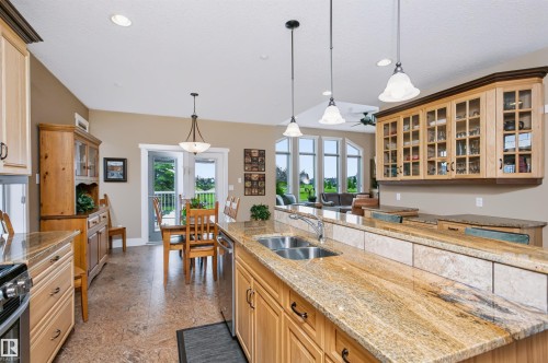 9505 107 Avenue, Morinville, AB - Indoor Photo Showing Kitchen With Double Sink
