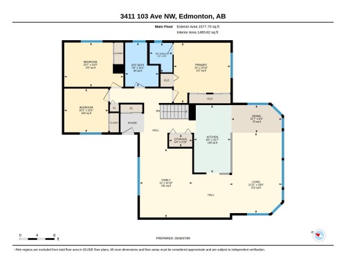 Main Floor Plan - 3411 103 Avenue, Edmonton, AB 