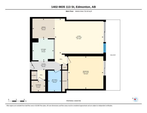 Floor plan - 1402 9835 113 Street, Edmonton, AB 