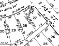 Survey Plat. Illustrating property boundaries and dimensions for multiple parcels - 4632 113A Street, Edmonton, AB 