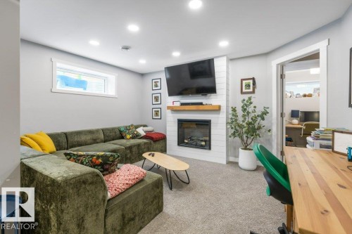 99 Juneau Way, St. Albert, AB - Indoor With Fireplace