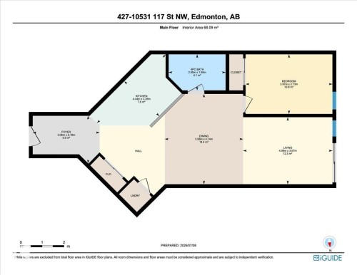 Floor plan - 427 10531 117 Street, Edmonton, AB 