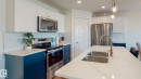 6859 Evans Wynd, Edmonton, AB  - Indoor Photo Showing Kitchen With Stainless Steel Kitchen With Double Sink With Upgraded Kitchen 