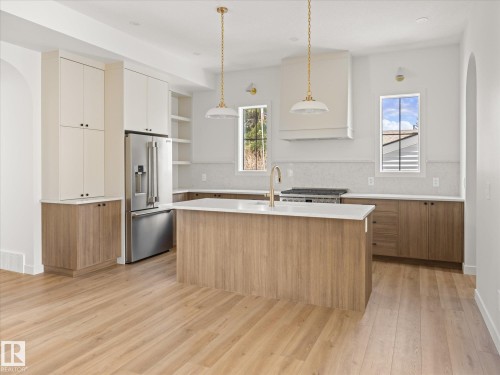 6303 109B Avenue, Edmonton, AB - Indoor Photo Showing Kitchen With Double Sink