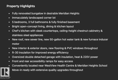 Property Highlights. Listing property features and specifications - 4007 45 Street, Stony Plain, AB 