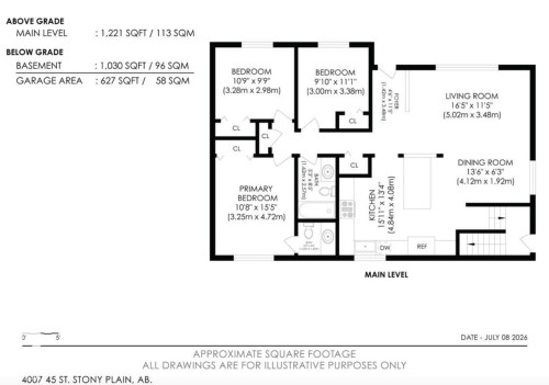 Floor plan - 4007 45 Street, Stony Plain, AB 