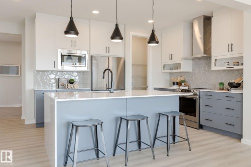 81 Rosa Crescent, St. Albert, AB - Indoor Photo Showing Kitchen With Upgraded Kitchen