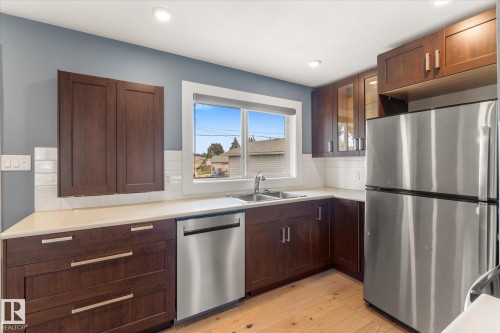 10945 164 Street Nw, Edmonton, AB - Indoor Photo Showing Kitchen With Double Sink